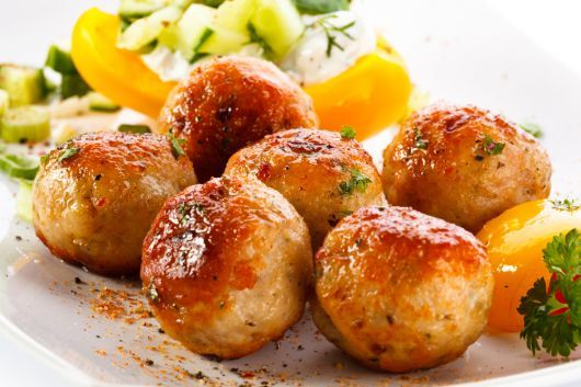 Air-Fried Spicy Chicken Meatballs